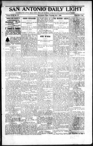 San Antonio Daily Light (San Antonio, Tex.), Vol. 18, No. 157, Ed. 1 Thursday, July 7, 1898