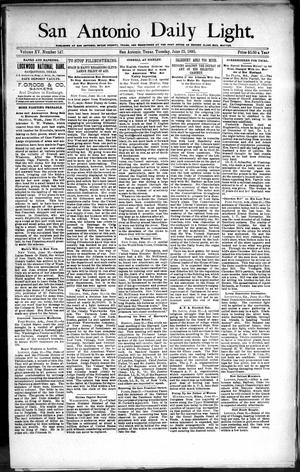 San Antonio Daily Light. (San Antonio, Tex.), Vol. 15, No. 147, Ed. 1 Tuesday, June 25, 1895