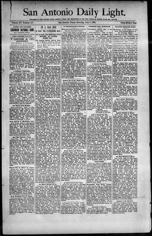 San Antonio Daily Light. (San Antonio, Tex.), Vol. 15, No. 157, Ed. 1 Saturday, July 6, 1895