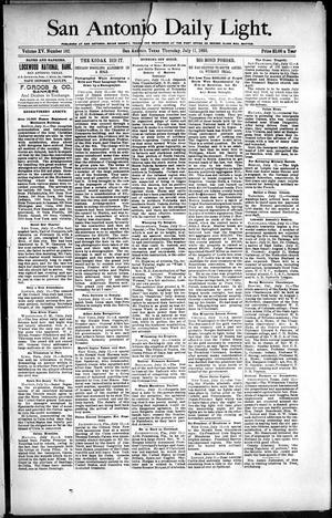 San Antonio Daily Light. (San Antonio, Tex.), Vol. 15, No. 162, Ed. 1 Thursday, July 11, 1895