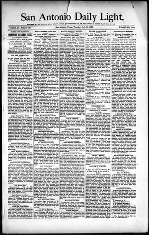 San Antonio Daily Light. (San Antonio, Tex.), Vol. 15, No. 167, Ed. 1 Tuesday, July 16, 1895