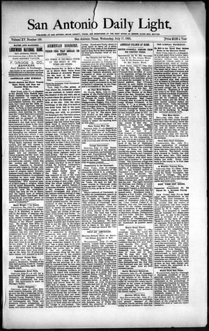 San Antonio Daily Light. (San Antonio, Tex.), Vol. 15, No. 168, Ed. 1 Wednesday, July 17, 1895
