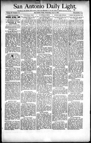 San Antonio Daily Light. (San Antonio, Tex.), Vol. 15, No. 175, Ed. 1 Wednesday, July 24, 1895