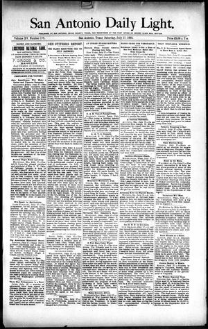 San Antonio Daily Light. (San Antonio, Tex.), Vol. 15, No. 178, Ed. 1 Saturday, July 27, 1895