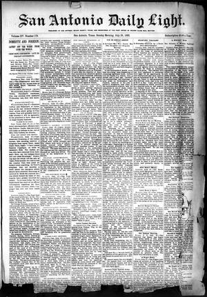 Primary view of object titled 'San Antonio Daily Light. (San Antonio, Tex.), Vol. 15, No. 179, Ed. 1 Sunday, July 28, 1895'.