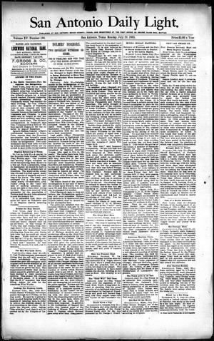 Primary view of object titled 'San Antonio Daily Light. (San Antonio, Tex.), Vol. 15, No. 180, Ed. 1 Monday, July 29, 1895'.
