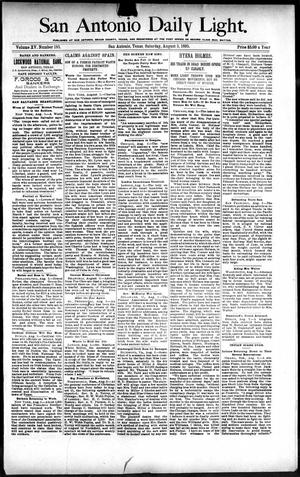 San Antonio Daily Light. (San Antonio, Tex.), Vol. 15, No. 185, Ed. 1 Saturday, August 3, 1895