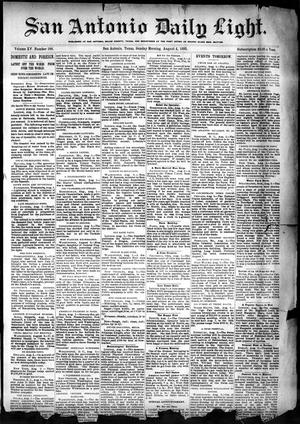 San Antonio Daily Light. (San Antonio, Tex.), Vol. 15, No. 186, Ed. 1 Sunday, August 4, 1895