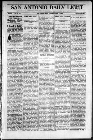 San Antonio Daily Light (San Antonio, Tex.), Vol. 18, No. 185, Ed. 1 Thursday, August 4, 1898