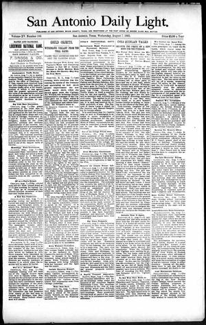 San Antonio Daily Light. (San Antonio, Tex.), Vol. 15, No. 189, Ed. 1 Wednesday, August 7, 1895