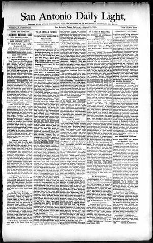 San Antonio Daily Light. (San Antonio, Tex.), Vol. 15, No. 192, Ed. 1 Saturday, August 10, 1895