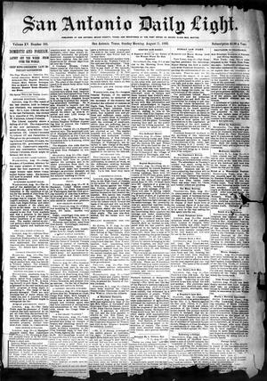 Primary view of object titled 'San Antonio Daily Light. (San Antonio, Tex.), Vol. 15, No. 193, Ed. 1 Sunday, August 11, 1895'.