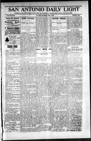 San Antonio Daily Light (San Antonio, Tex.), Vol. 17, No. 189, Ed. 1 Monday, August 8, 1898