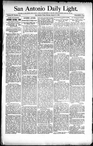 San Antonio Daily Light. (San Antonio, Tex.), Vol. 15, No. 194, Ed. 1 Monday, August 12, 1895