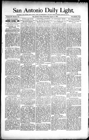 San Antonio Daily Light. (San Antonio, Tex.), Vol. 15, No. 196, Ed. 1 Wednesday, August 14, 1895