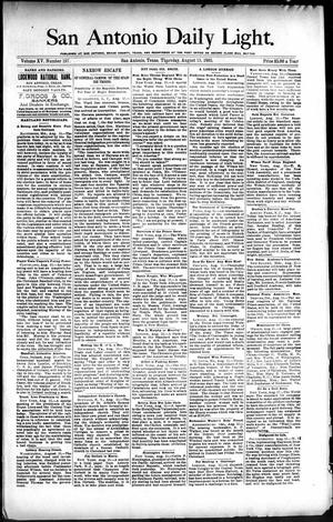 San Antonio Daily Light. (San Antonio, Tex.), Vol. 15, No. 197, Ed. 1 Thursday, August 15, 1895