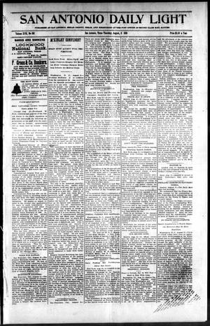 San Antonio Daily Light (San Antonio, Tex.), Vol. 17, No. 192, Ed. 1 Thursday, August 11, 1898