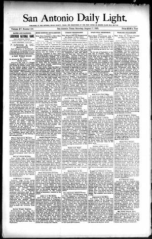 San Antonio Daily Light. (San Antonio, Tex.), Vol. 15, No. 199, Ed. 1 Saturday, August 17, 1895