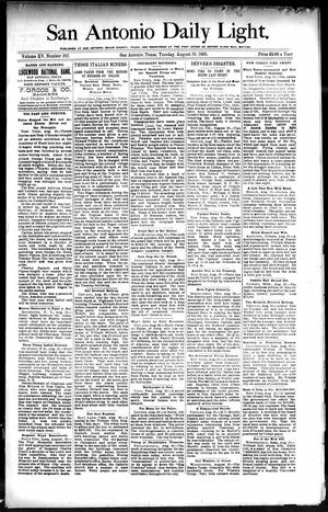 San Antonio Daily Light. (San Antonio, Tex.), Vol. 15, No. 202, Ed. 1 Tuesday, August 20, 1895