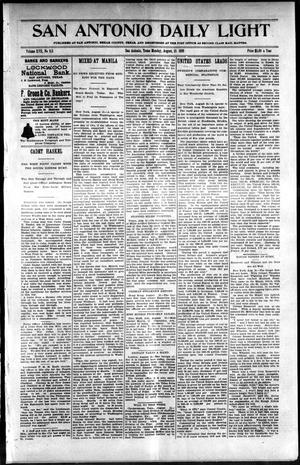 Primary view of object titled 'San Antonio Daily Light (San Antonio, Tex.), Vol. 17, No. 195, Ed. 1 Monday, August 15, 1898'.