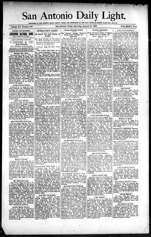 San Antonio Daily Light. (San Antonio, Tex.), Vol. 15, No. 206, Ed. 1 Saturday, August 24, 1895