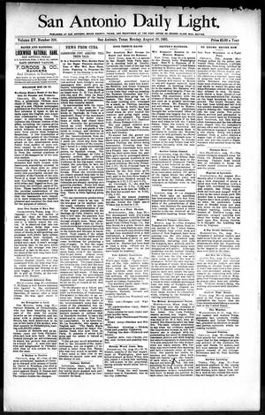 San Antonio Daily Light. (San Antonio, Tex.), Vol. 15, No. 208, Ed. 1 Monday, August 26, 1895