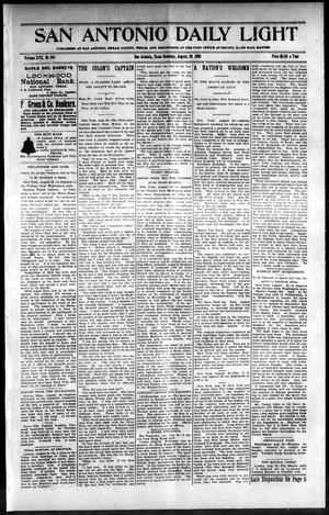 San Antonio Daily Light (San Antonio, Tex.), Vol. 17, No. 200, Ed. 1 Saturday, August 20, 1898