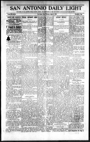 San Antonio Daily Light (San Antonio, Tex.), Vol. 17, No. 204, Ed. 1 Wednesday, August 24, 1898
