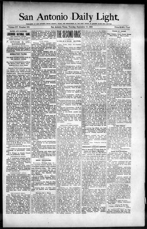 San Antonio Daily Light. (San Antonio, Tex.), Vol. 15, No. 222, Ed. 1 Tuesday, September 10, 1895