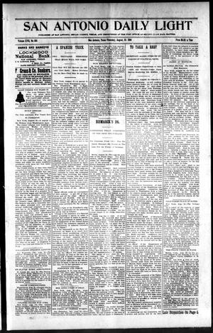 San Antonio Daily Light (San Antonio, Tex.), Vol. 17, No. 205, Ed. 1 Thursday, August 25, 1898