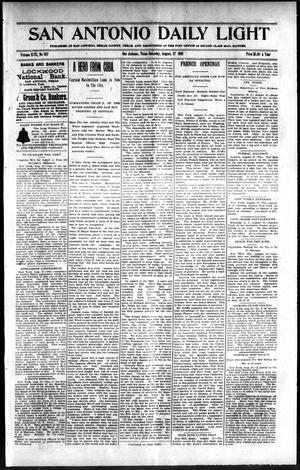 San Antonio Daily Light (San Antonio, Tex.), Vol. 17, No. 207, Ed. 1 Saturday, August 27, 1898