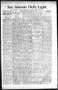 Newspaper: San Antonio Daily Light. (San Antonio, Tex.), Vol. 15, No. 230, Ed. 1…