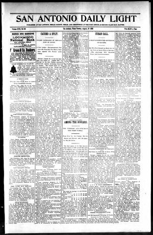 San Antonio Daily Light (San Antonio, Tex.), Vol. 17, No. 210, Ed. 1 Tuesday, August 30, 1898