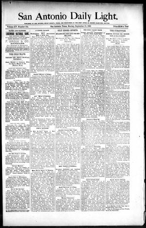 San Antonio Daily Light. (San Antonio, Tex.), Vol. 15, No. 235, Ed. 1 Monday, September 23, 1895