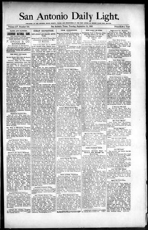 San Antonio Daily Light. (San Antonio, Tex.), Vol. 15, No. 236, Ed. 1 Tuesday, September 24, 1895