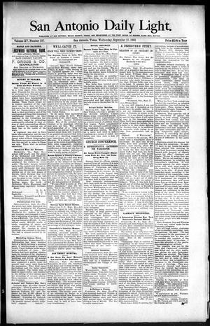 San Antonio Daily Light. (San Antonio, Tex.), Vol. 15, No. 237, Ed. 1 Wednesday, September 25, 1895