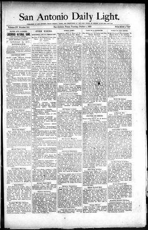 San Antonio Daily Light. (San Antonio, Tex.), Vol. 15, No. 243, Ed. 1 Tuesday, October 1, 1895