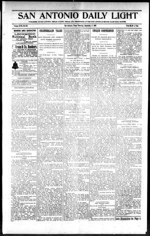San Antonio Daily Light (San Antonio, Tex.), Vol. 17, No. 218, Ed. 1 Thursday, September 8, 1898