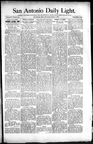 San Antonio Daily Light. (San Antonio, Tex.), Vol. 15, No. 244, Ed. 1 Wednesday, October 2, 1895