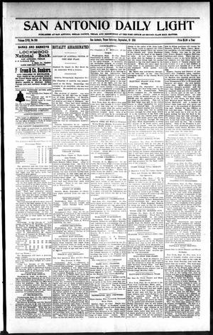 San Antonio Daily Light (San Antonio, Tex.), Vol. 17, No. 220, Ed. 1 Saturday, September 10, 1898