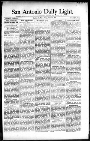 San Antonio Daily Light. (San Antonio, Tex.), Vol. 15, No. 253, Ed. 1 Friday, October 11, 1895