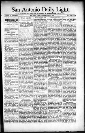 San Antonio Daily Light. (San Antonio, Tex.), Vol. 15, No. 265, Ed. 1 Wednesday, October 23, 1895