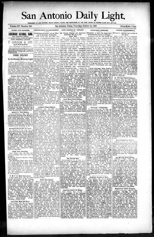 San Antonio Daily Light. (San Antonio, Tex.), Vol. 15, No. 266, Ed. 1 Thursday, October 24, 1895