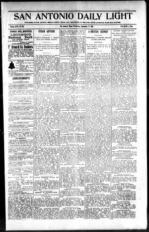 San Antonio Daily Light (San Antonio, Tex.), Vol. 17, No. 231, Ed. 1 Wednesday, September 21, 1898