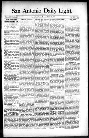San Antonio Daily Light. (San Antonio, Tex.), Vol. 15, No. 271, Ed. 1 Tuesday, October 29, 1895