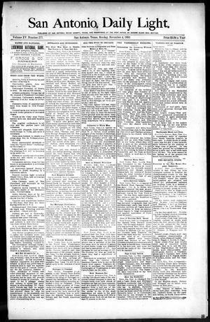 San Antonio Daily Light. (San Antonio, Tex.), Vol. 15, No. 277, Ed. 1 Monday, November 4, 1895