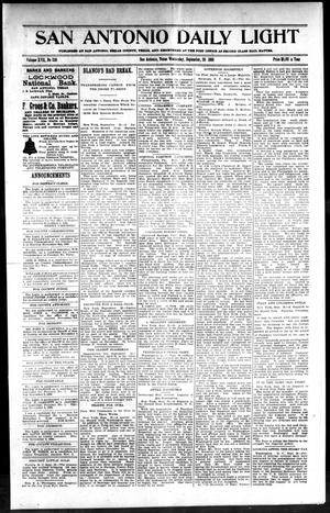 San Antonio Daily Light (San Antonio, Tex.), Vol. 17, No. 238, Ed. 1 Wednesday, September 28, 1898