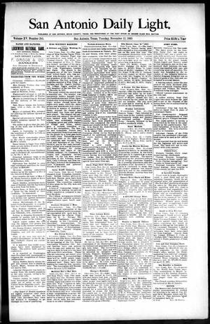 San Antonio Daily Light. (San Antonio, Tex.), Vol. 15, No. 285, Ed. 1 Tuesday, November 12, 1895