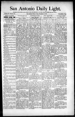 San Antonio Daily Light. (San Antonio, Tex.), Vol. 15, No. 288, Ed. 1 Friday, November 15, 1895