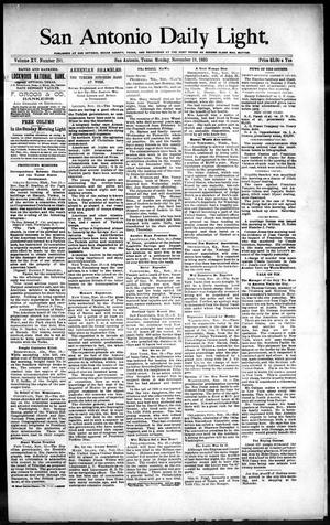 San Antonio Daily Light. (San Antonio, Tex.), Vol. 15, No. 291, Ed. 1 Monday, November 18, 1895